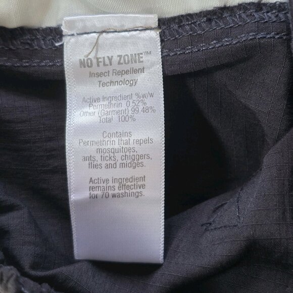 Wrangler All Terrain Pants Mens 30x32 Black Rip Stop No Fly Zone Tech Utility - Picture 12 of 16